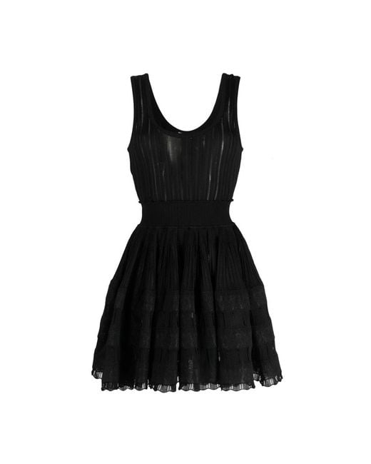 Alaïa Black Short Dresses