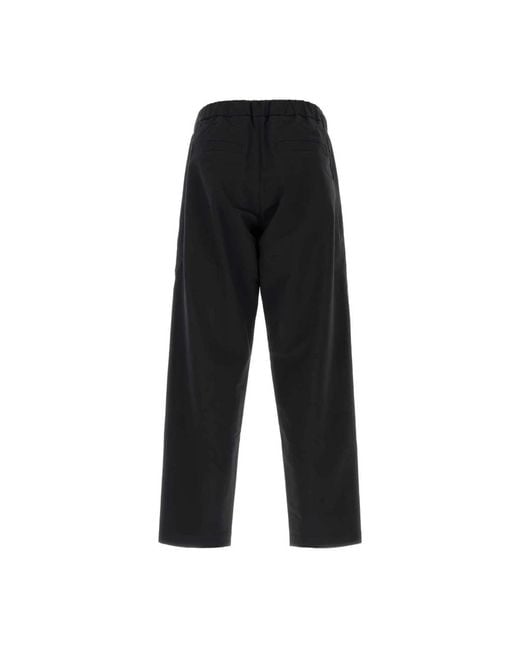 Herno Black Cropped Trousers for men