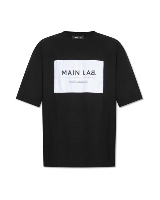 Balmain T-shirt mit aufnäher in Black für Herren