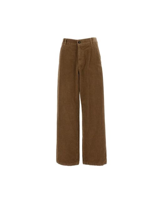 Wide Trousers Barena de color Brown