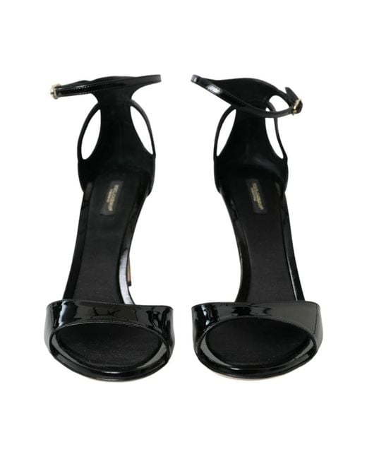 Dolce & Gabbana Black High Heel Sandals