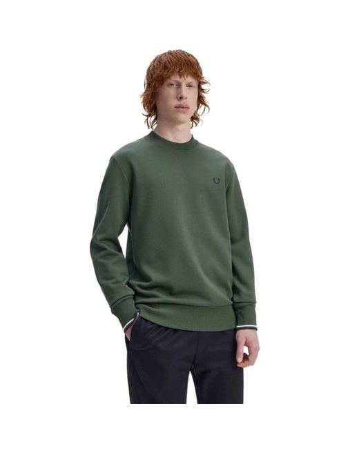 Fred Perry Hoodies & Sweatvesten ,Groen ,Sweatshirts & Hoodies in het Green voor heren