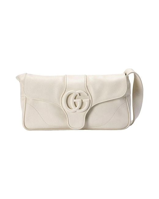 Gucci Horsebit 1955 Medium Schoudertas in het White