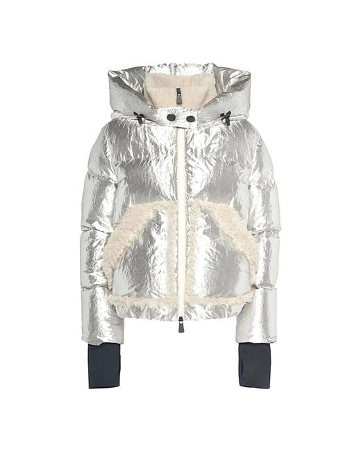 Moncler White Eulimene Giubbotto Jacke