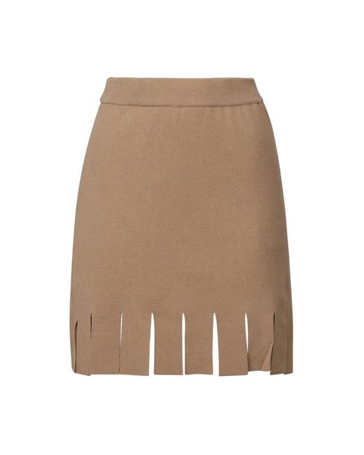 Short Skirts Akep en coloris Brown