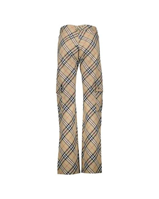 Burberry Natural Straight Trousers