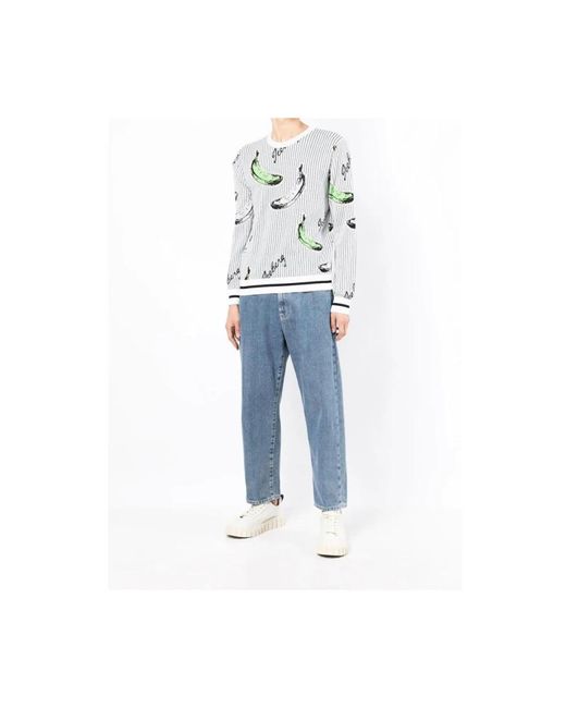 Iceberg Gray Round-Neck Knitwear for men