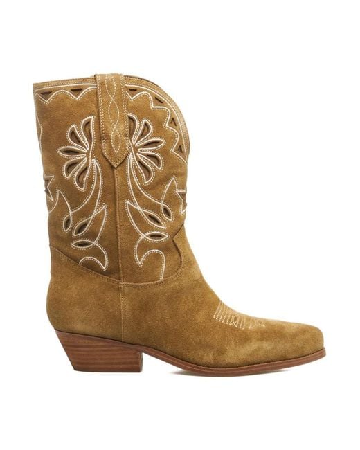 Guess Brown Cowboy Boots