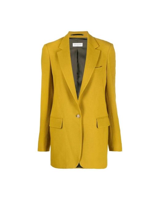 Dries Van Noten Yellow Blazers