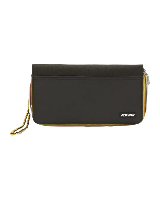 K-Way Accessoires ,Zwart ,Polyester Fluy Wallet in het Black voor heren