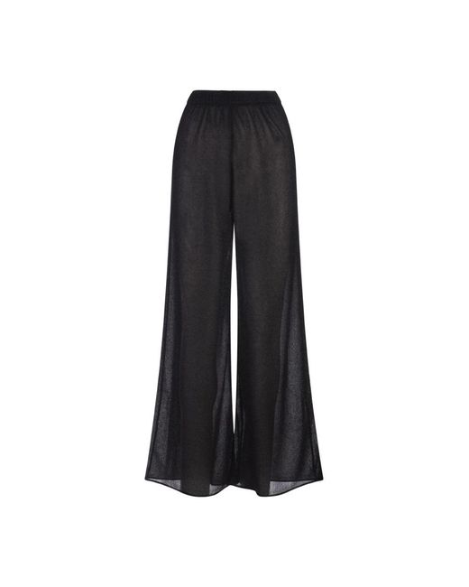 Oseree Black Wide Trousers