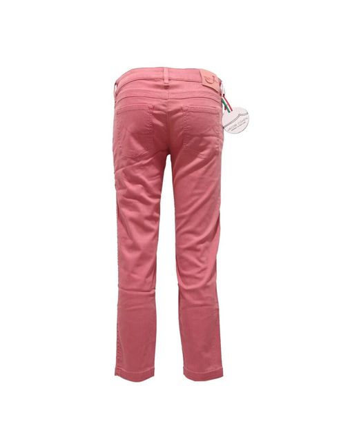 Jacob Cohen Red Slim-Fit Trousers