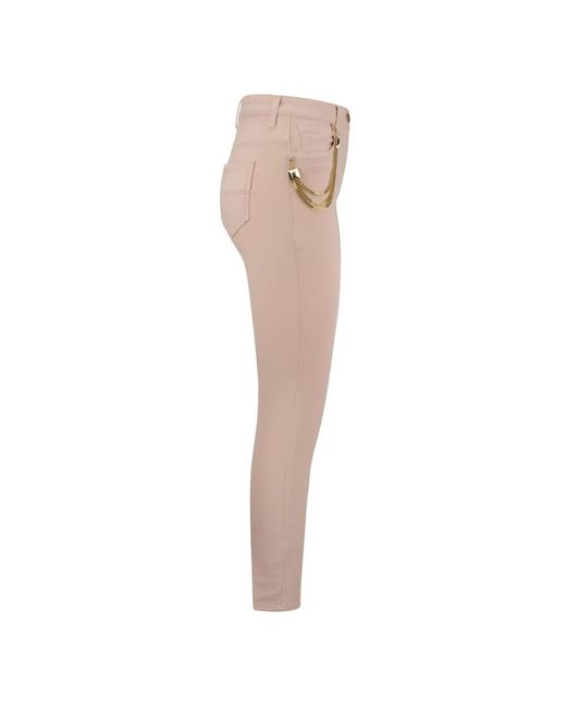 Trousers > skinny trousers Elisabetta Franchi en coloris Natural