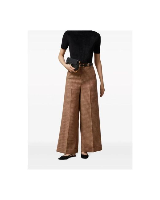 Gucci Brown Wide Trousers