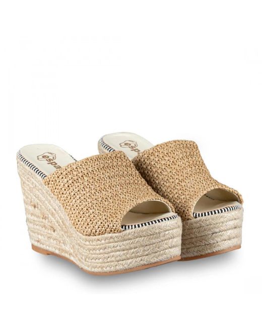 Wedges Espadrilles en coloris Brown