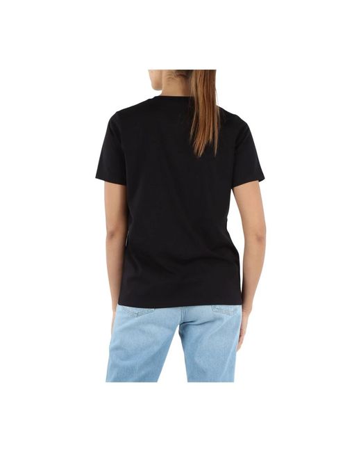 Michael Kors Black Organisches baumwolllogo-t-shirt