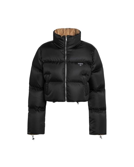 Prada Giubbotto Piumino in het Black