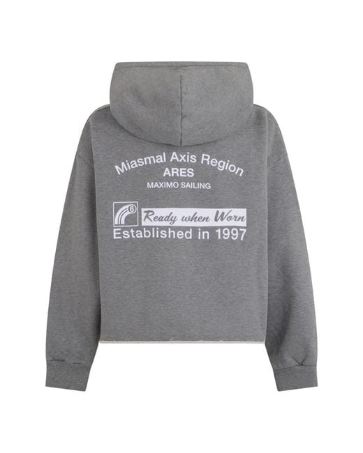 MM6 by Maison Margiela Gray Hoodies