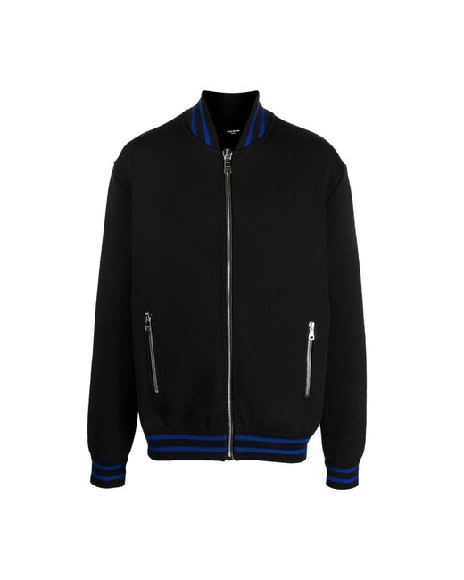 Balmain Black Bomber Jackets for men