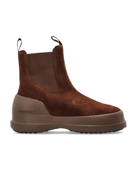 Moon Boot Brown Chelsea Boots for men