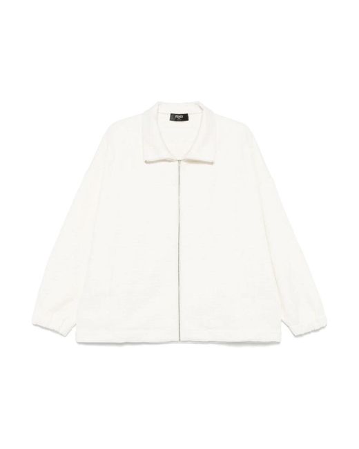 Light Jackets Fendi de hombre de color White