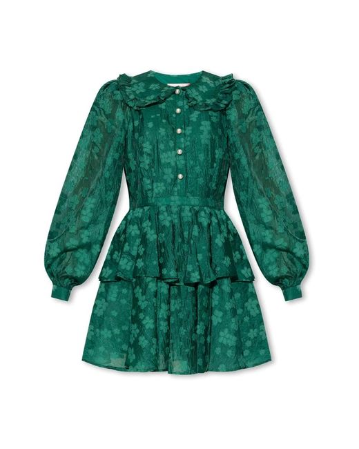 Custommade• Green Juma Kleid mit Blumenmuster