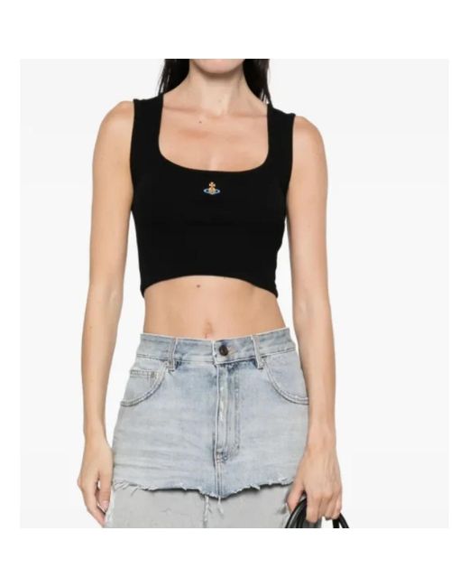 Vivienne Westwood Black Sleeveless Tops