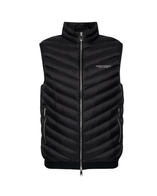 ARMANI EXCHANGE Black Waistcoats for men