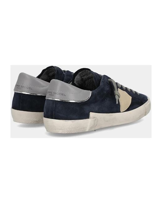 Philippe Model Blue Sneakers for men