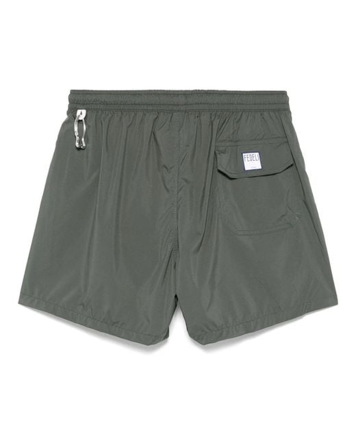 Fedeli Gray Beachwear for men