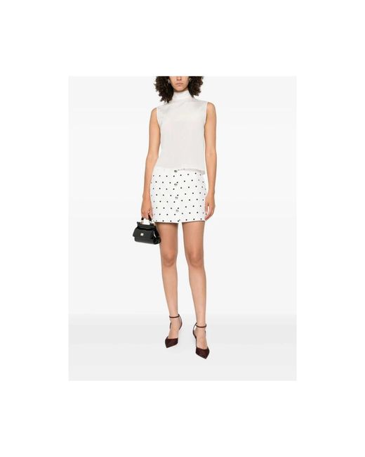 Mazzarelli White Sleeveless Tops