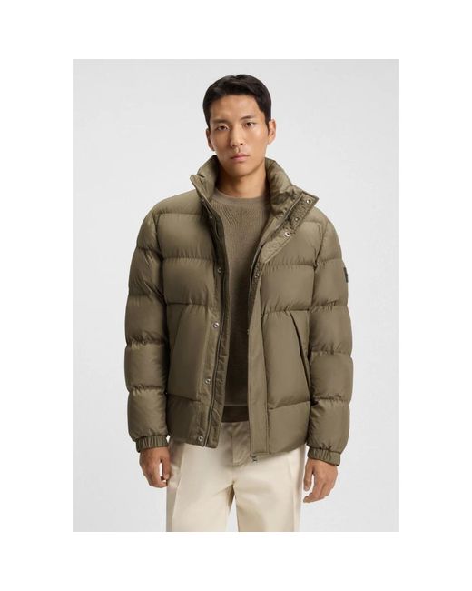 Winter Jackets Boss de hombre de color Green