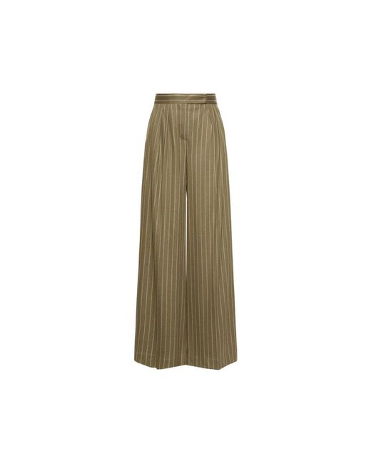 Max Mara Green Wide Trousers