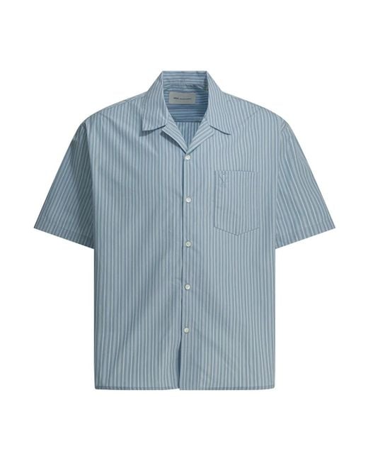 AMI Blue Short Sleeve Shirts for men