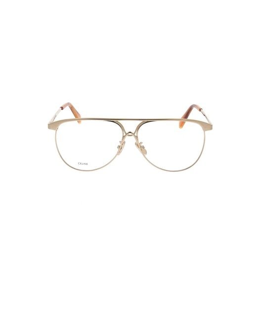 Glasses Céline de color Metallic