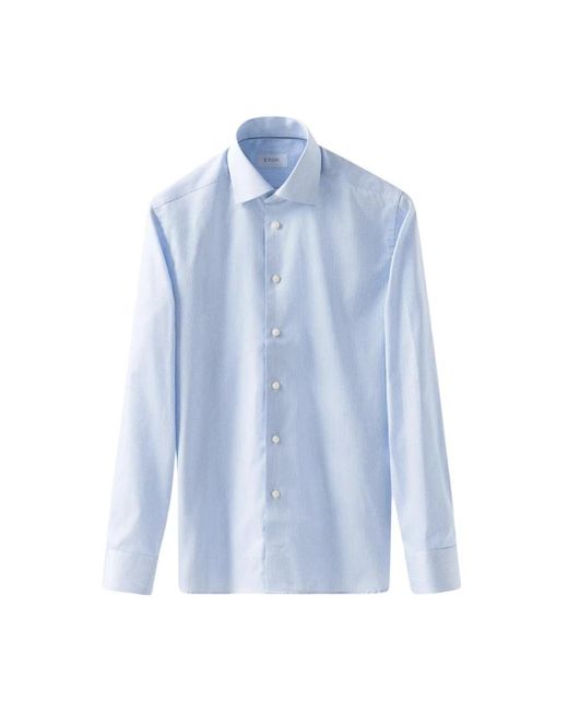 Eton of Sweden Blue Formal Shirts for men