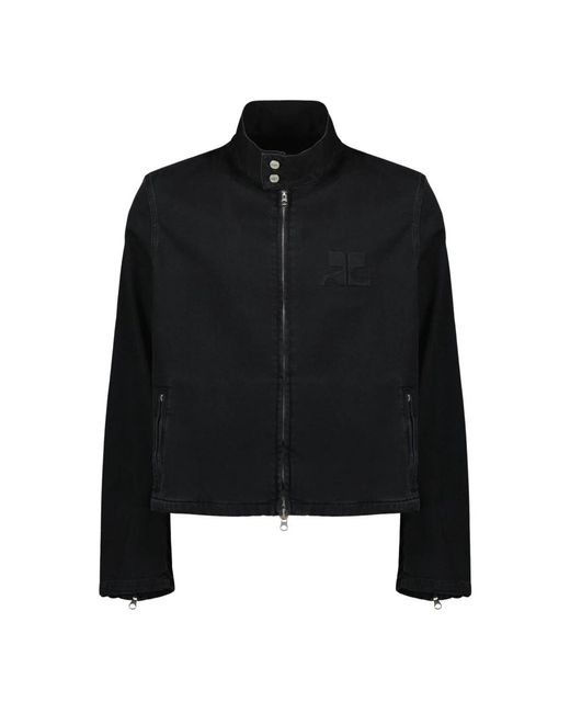 Courreges Black Denim Jackets for men