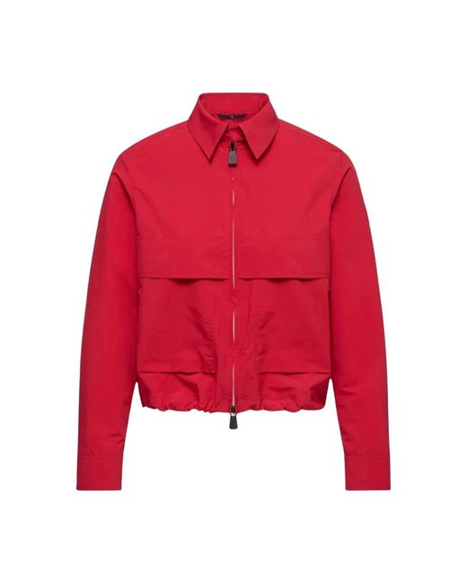 Moncler Red Bomber Jackets