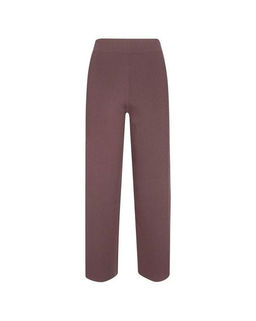 Alpha Studio Purple Cropped Trousers