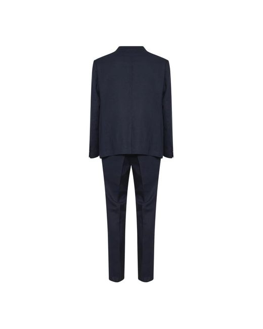 Hevò Blue Single Breasted Suits for men