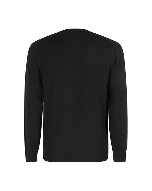 FILIPPO DE LAURENTIIS Black Round-Neck Knitwear for men