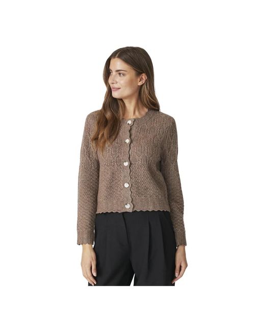 co'couture Truien & Vesten ,Bruin ,Cardigans in het Brown