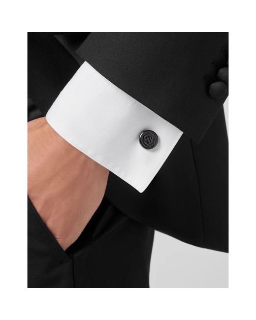 Cufflinks & Tie Clips di Philipp Plein in Black da Uomo