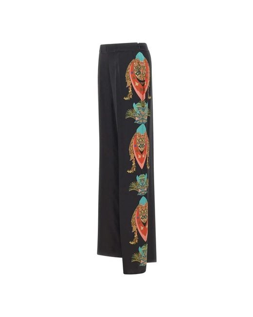 Etro Gray Wide Trousers