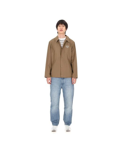 A.P.C. Brown Light Jackets for men