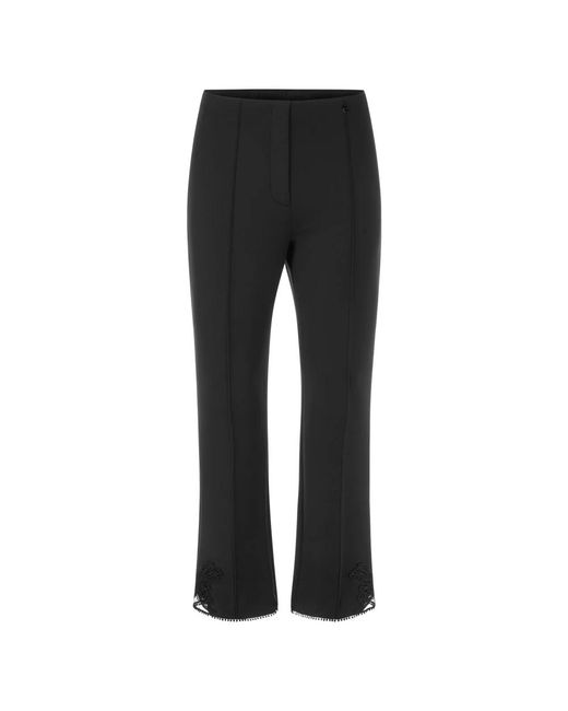 Slim-Fit Trousers di Marc Cain in Black