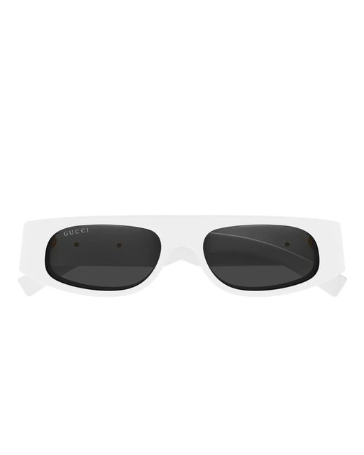 Gucci White Weiß/graue sonnenbrille,schwarz/graue sonnenbrille gg1771s