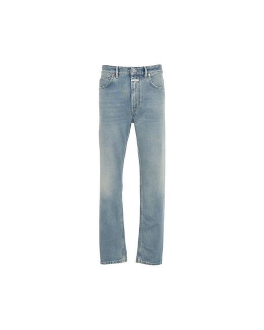 Closed Blue Straight Jeans for men