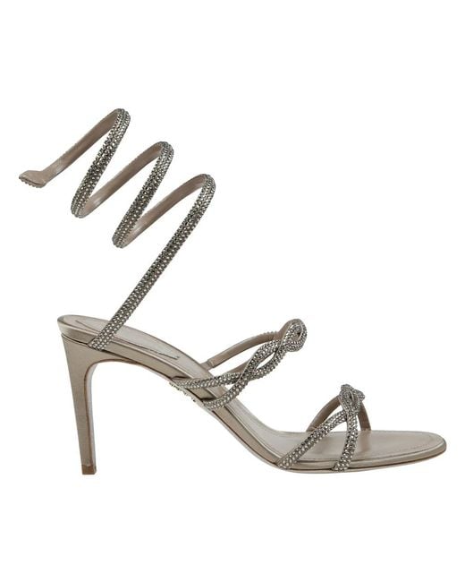 High Heel Sandals Rene Caovilla en coloris Metallic