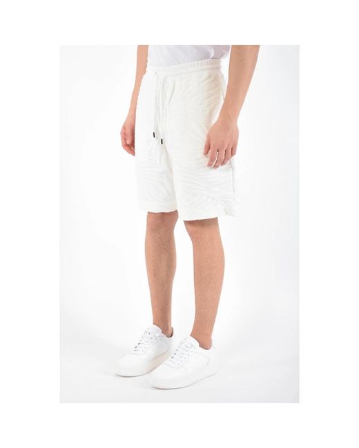 Dondup White Long Shorts for men